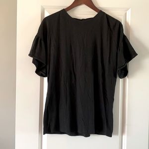 Black half sleeve top from Banana Republic Factory, M